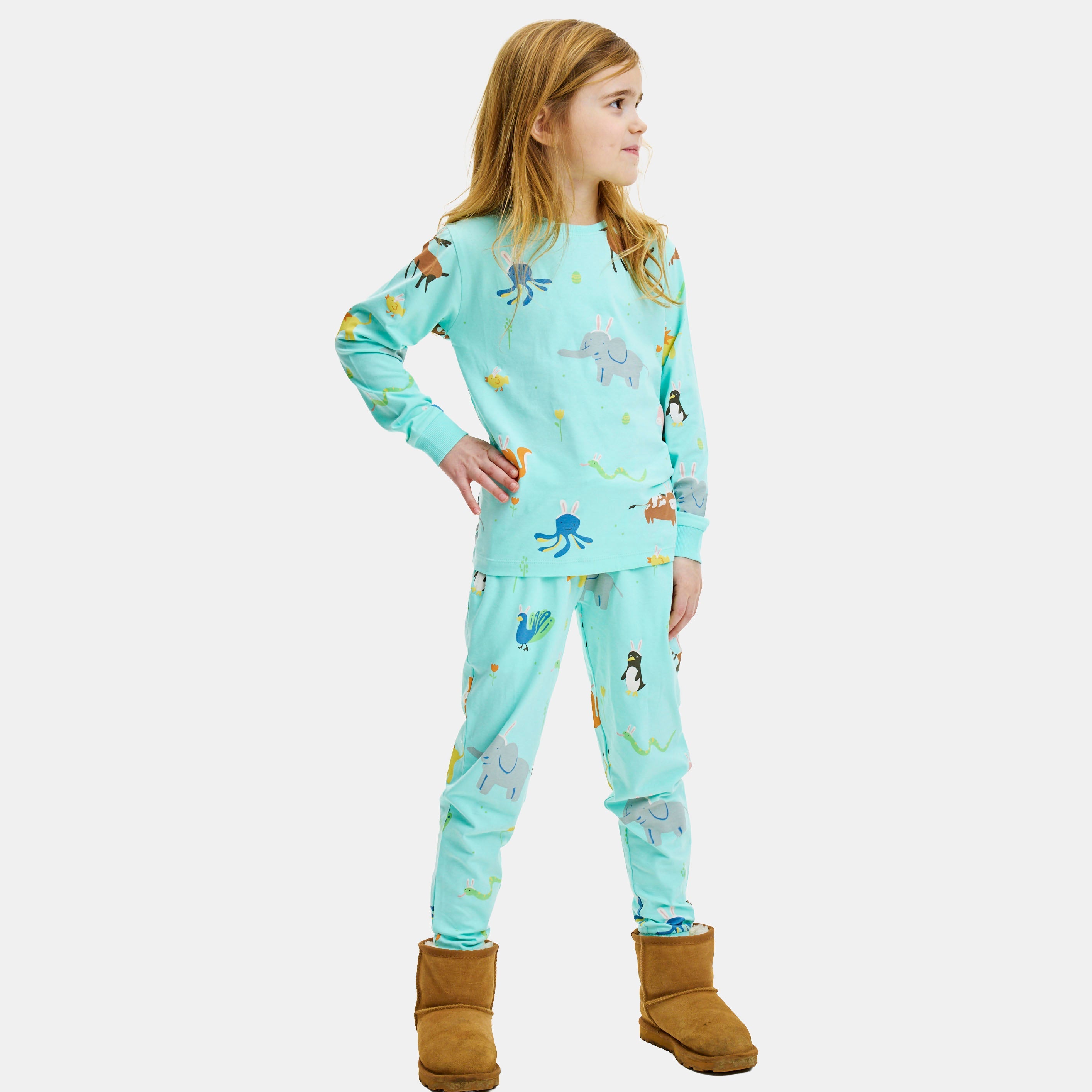 Falske kaniner påskepysj - Barn.